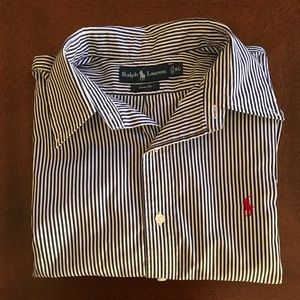 Ralph Lauren Long Sleeve Striped Dress Shirt